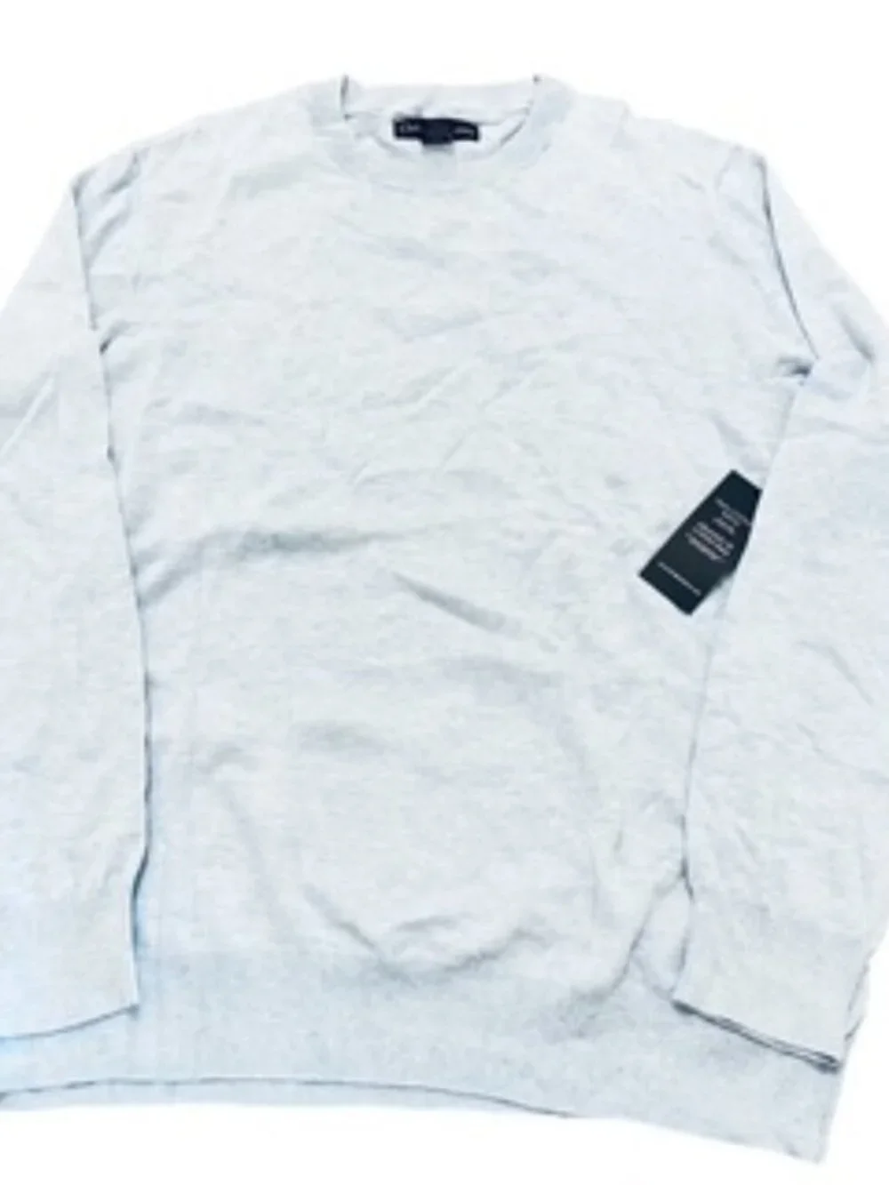 NEW‎ Christian Lacroix Sweater Men’s Size XL Pima Cotton Silk Lt Blue NWT